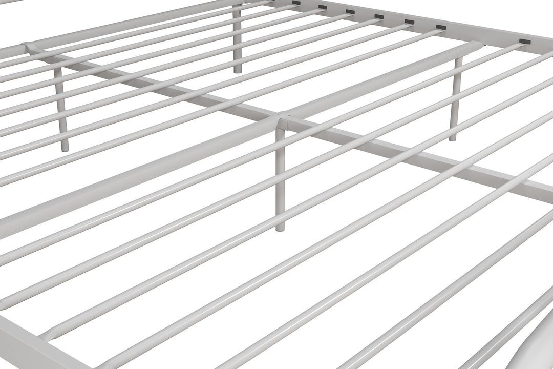 Bushwick Metal Bed - White - King