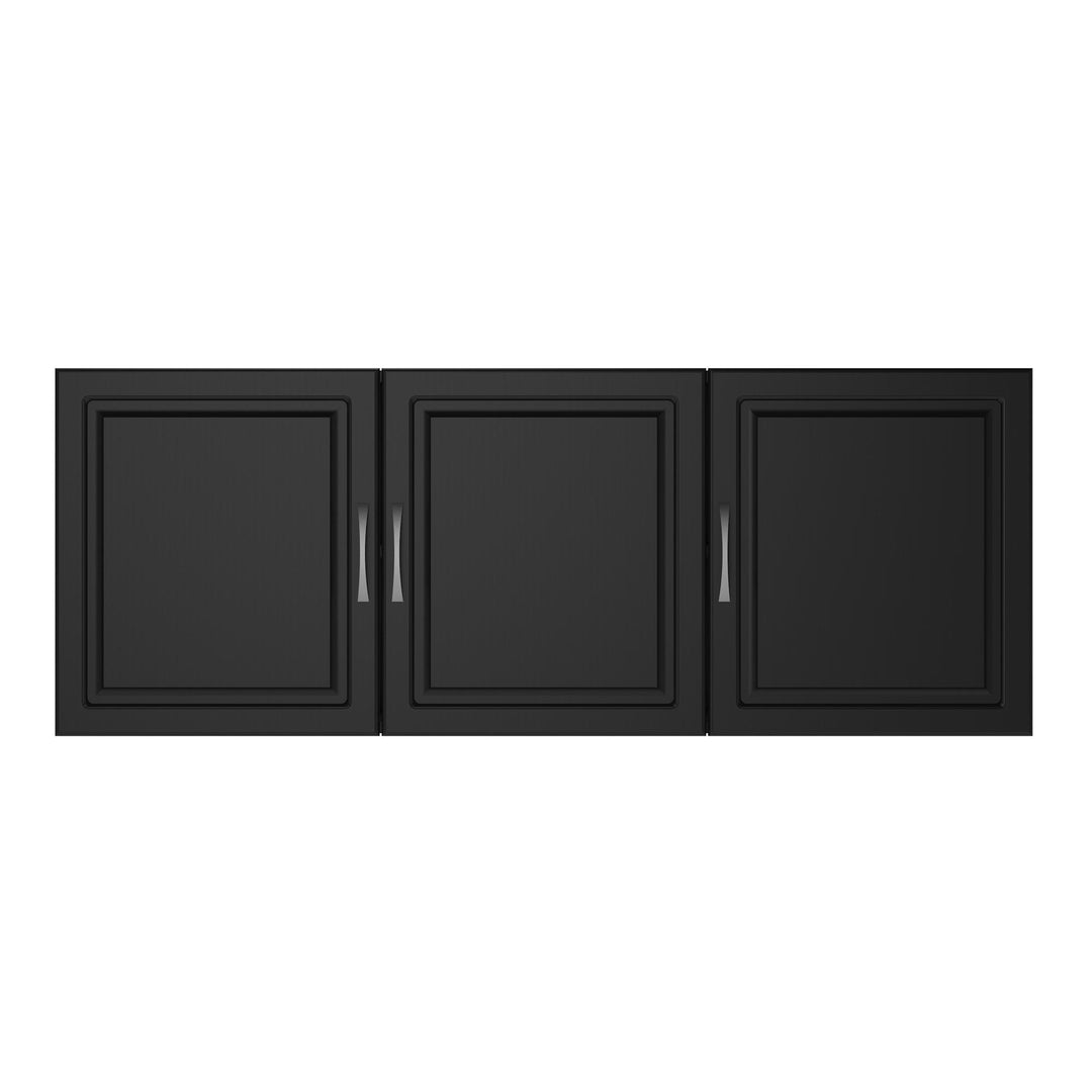 Kendall 54 Inch Multipurpose Storage Wall Cabinet with Shelves - Black