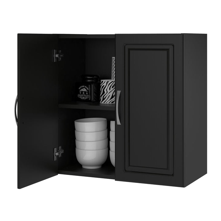 Kendall Wall Cabinet for Storage -  Black
