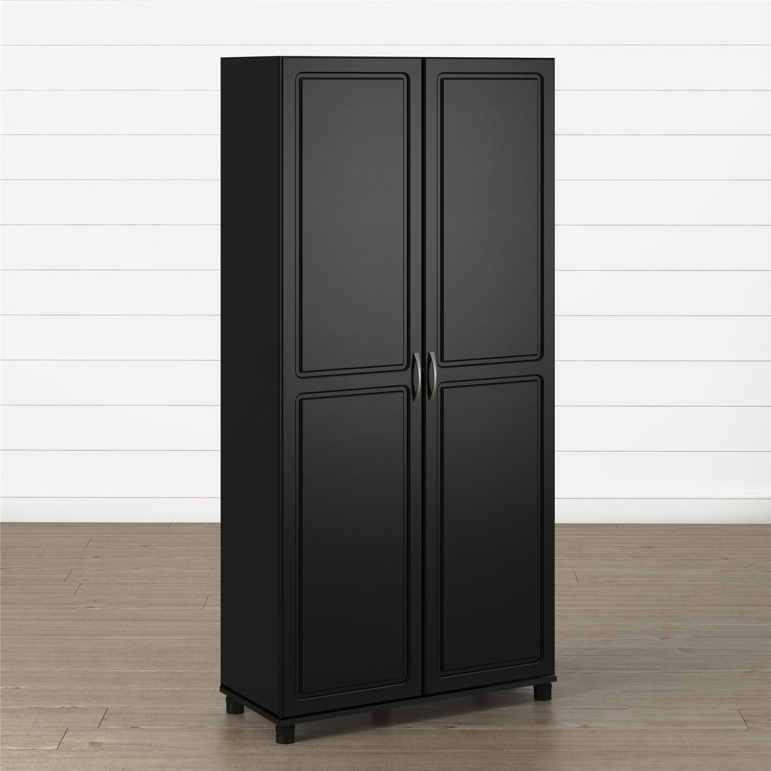 Kendall 36 Inch Multipurpose Storage Cabinet - Black