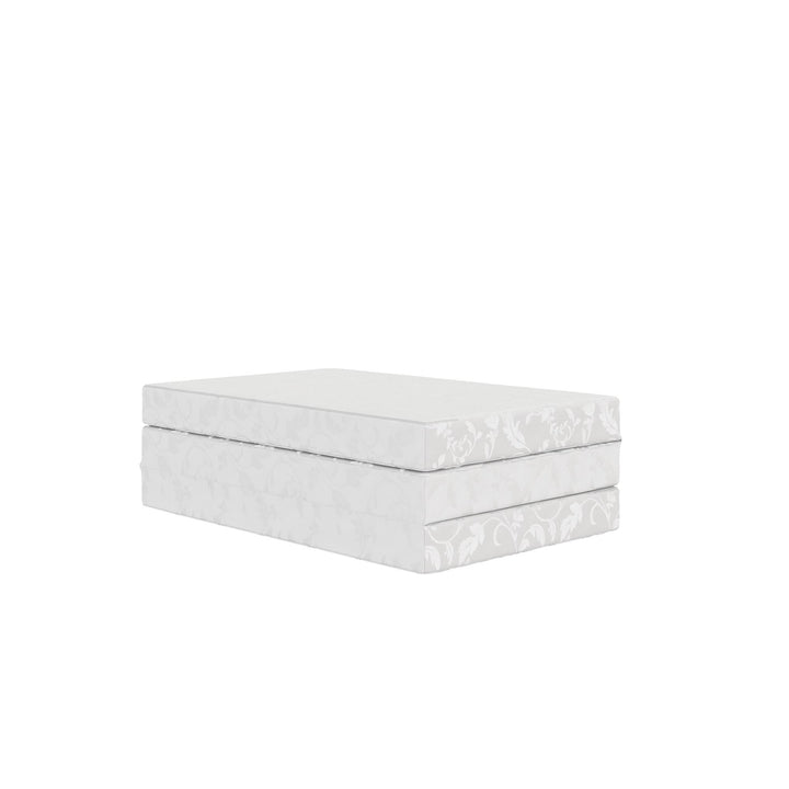 Aries 4-Inch Tri-Fold Mattress Folding Mattress - White - Twin