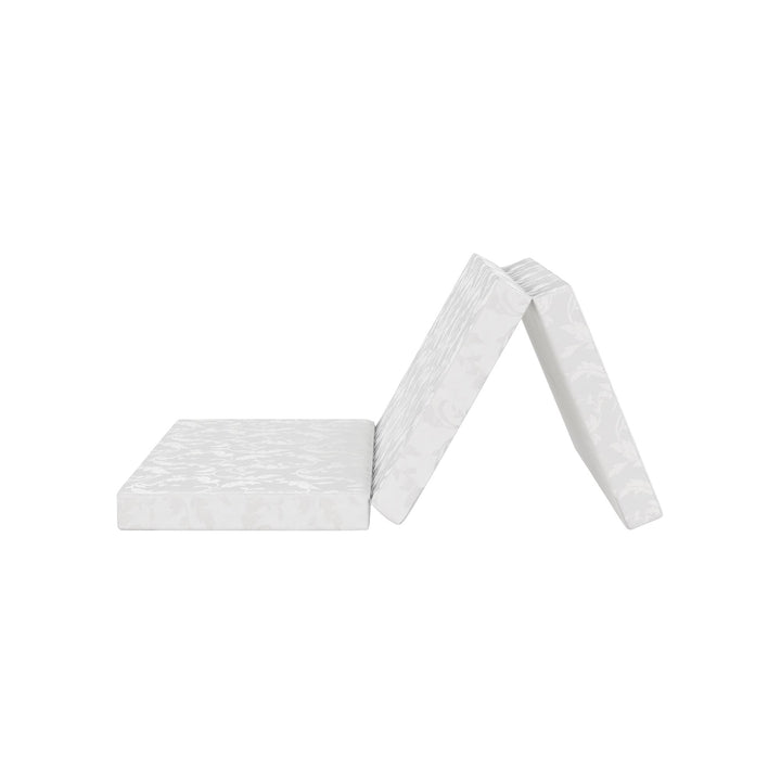 Aries 4-Inch Tri-Fold Mattress Folding Mattress - White - Twin