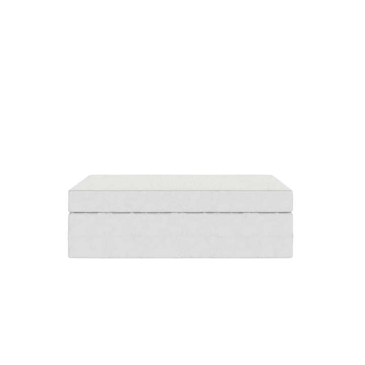 Aries 4-Inch Tri-Fold Mattress Folding Mattress - White - Twin