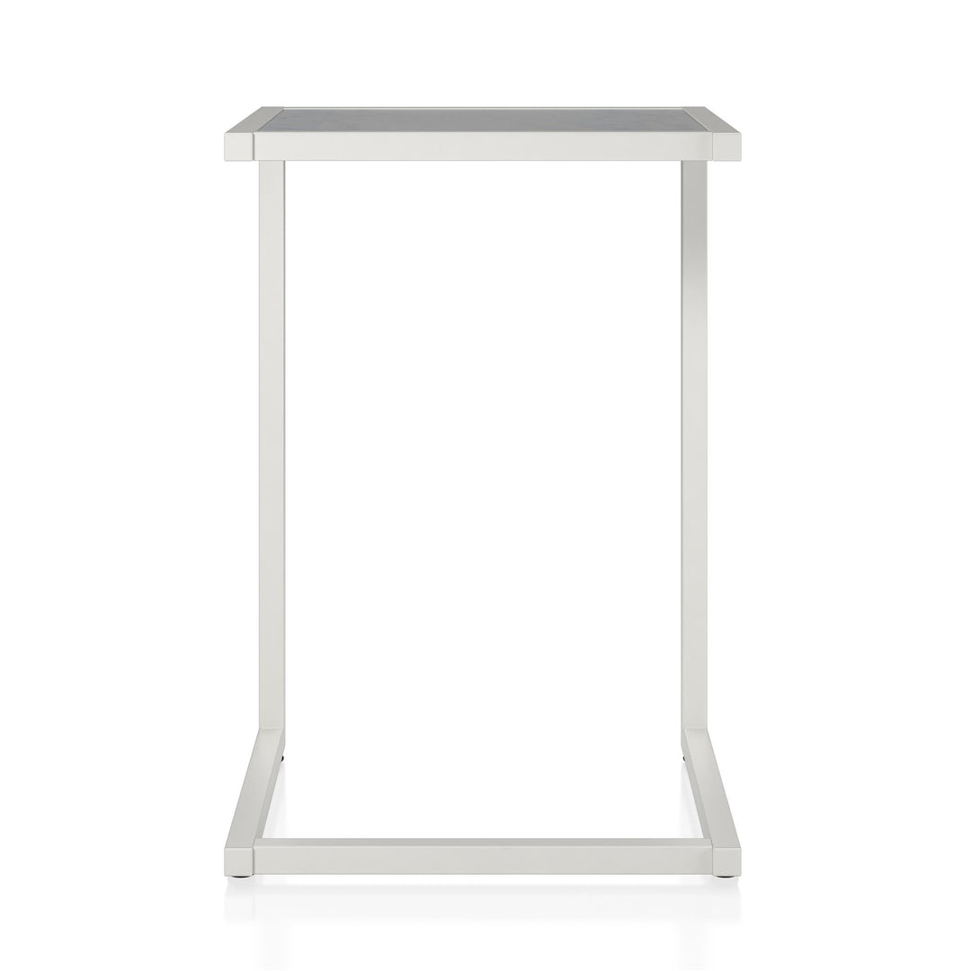 CosmoLiving by Cosmopolitan Scarlett C Table - White marble