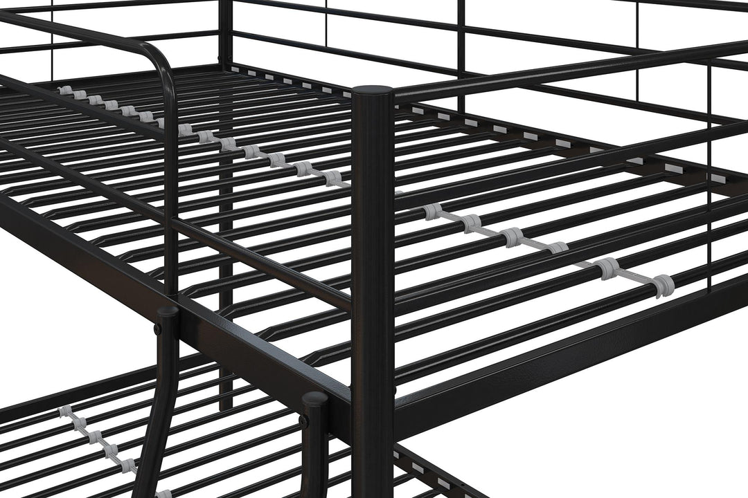 twin over twin bunkbeds - Black - Twin-Over-Twin