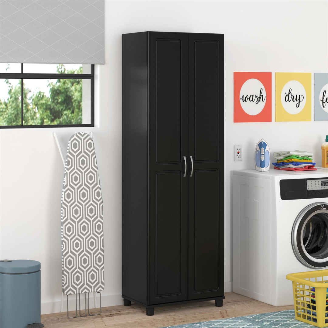 Kendall 24 Inch Multipurpose Storage Cabinet - Black