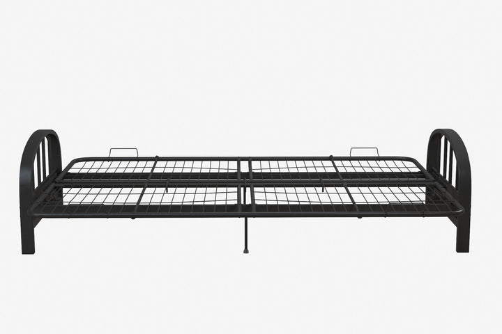 Ailee Metal Full Size Futon Frame with Multiple Reclining Positions - Black