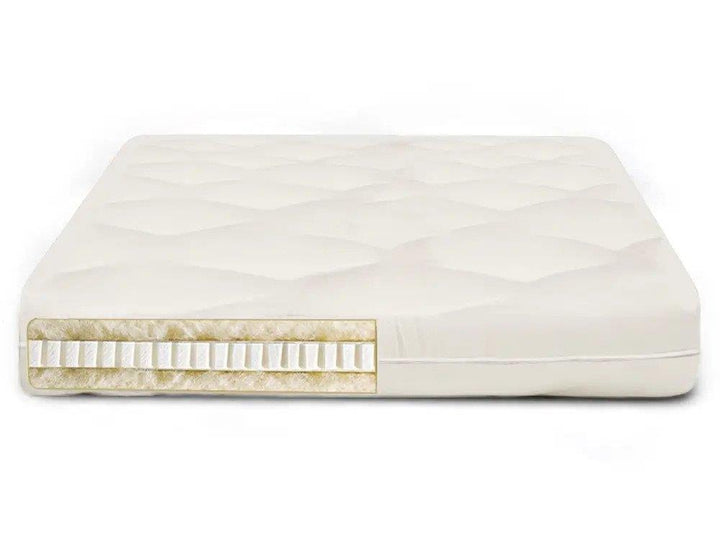 Comfort Plus Pure Virgin Wool & Natural Latex 8" Mattress - Off White - California King