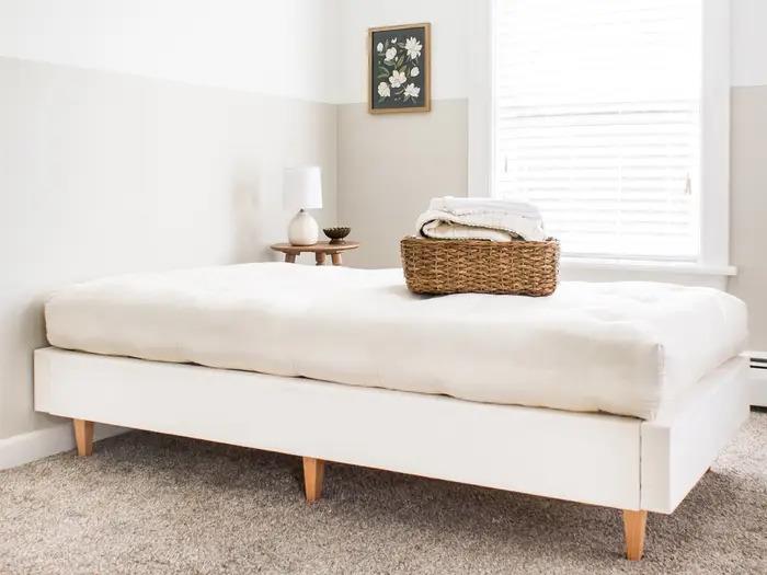 Comfort Plus Pure Virgin Wool & Natural Latex 8" Mattress - Off White - California King