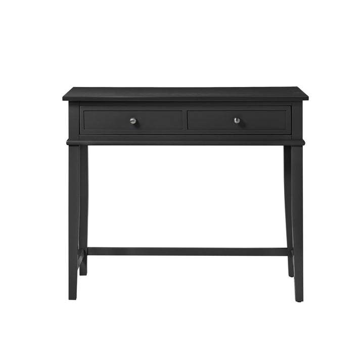 Franklin Writing Desk with Large Storage Drawer - Black