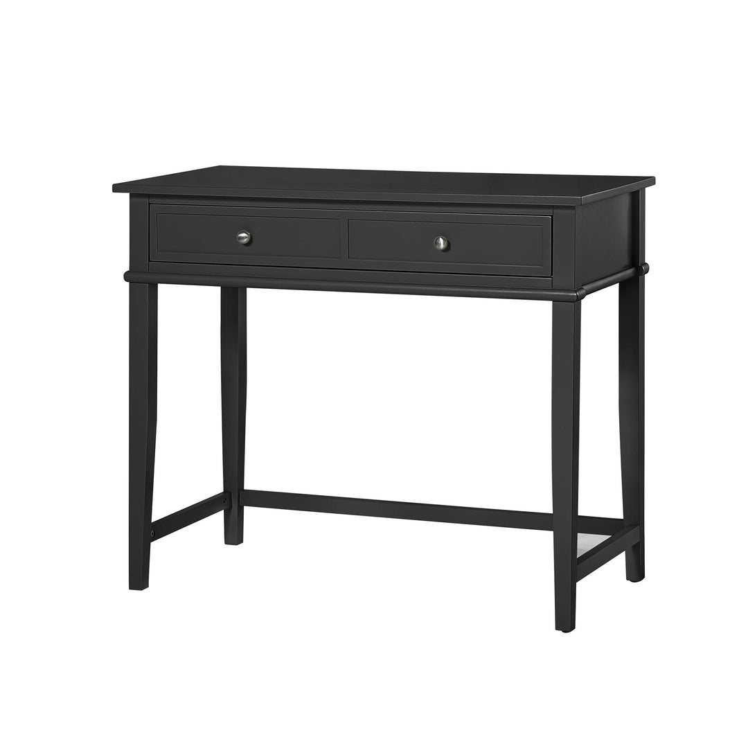 Franklin Writing Desk with Large Storage Drawer - Black