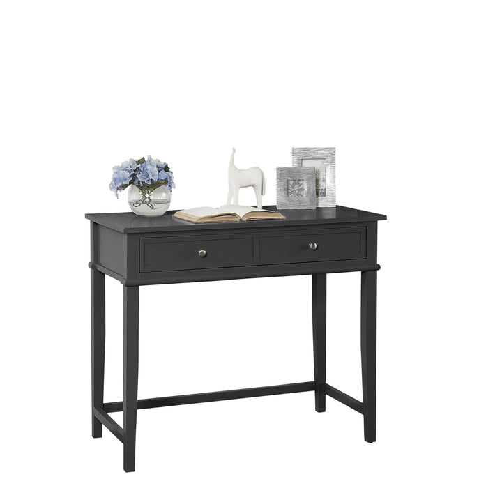 Franklin Writing Desk with Large Storage Drawer - Black