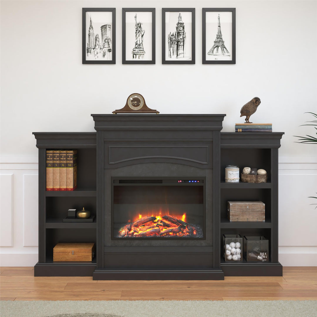 Lamont Mantel Fireplace - Black