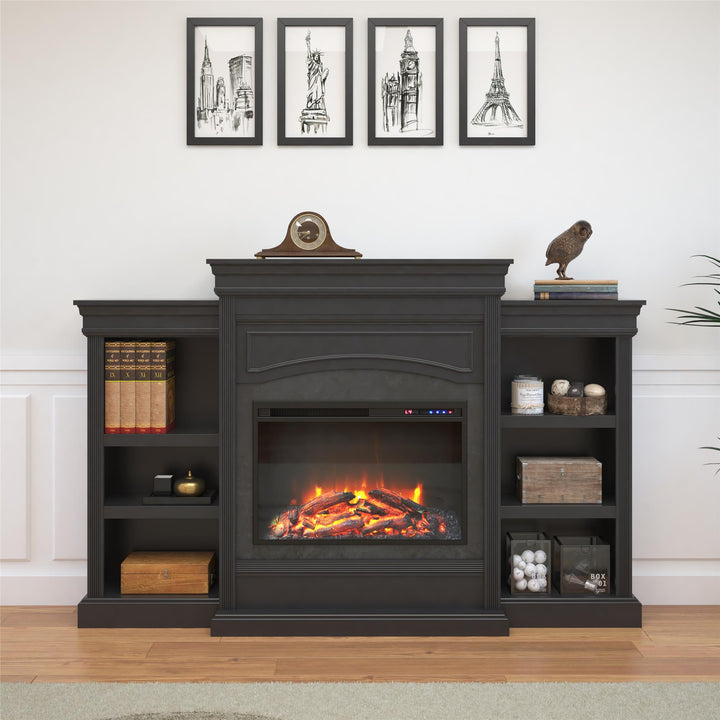 Lamont Mantel Fireplace - Black