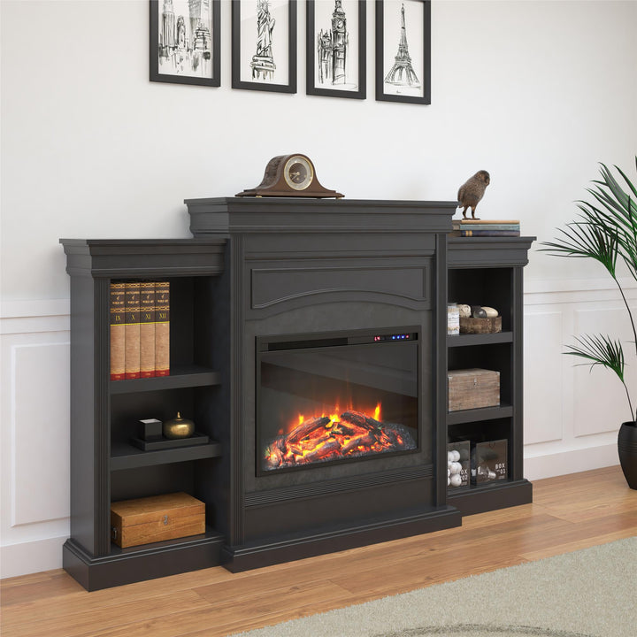 Lamont Mantel Fireplace - Black