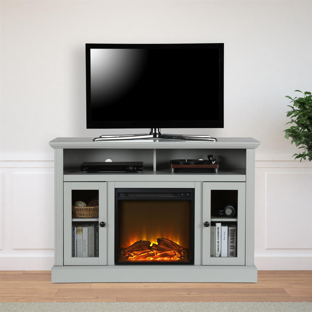 Chicago 50 Inch Electric Fireplace TV Console -  Dove Gray