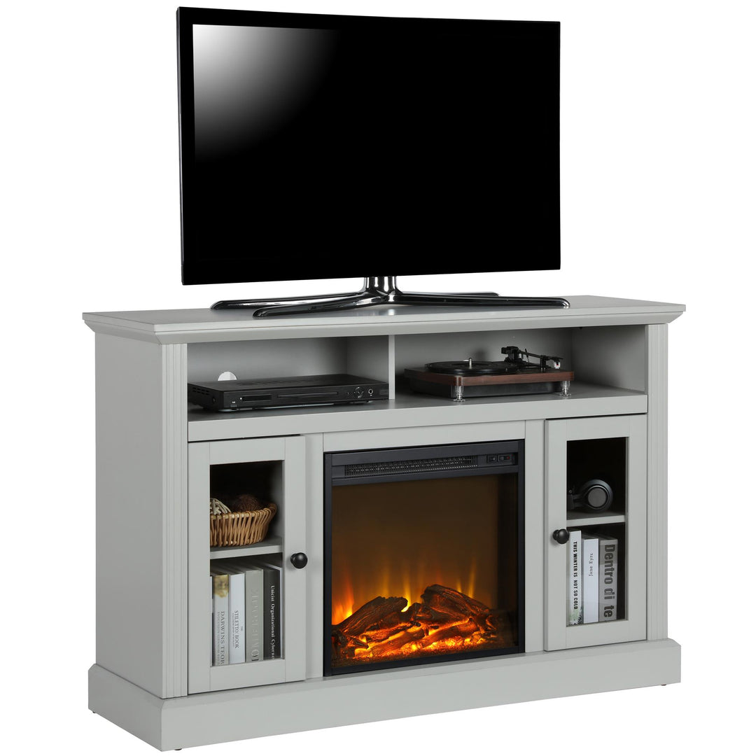 Electric Fireplace TV Console Chicago 50 Inch -  Dove Gray