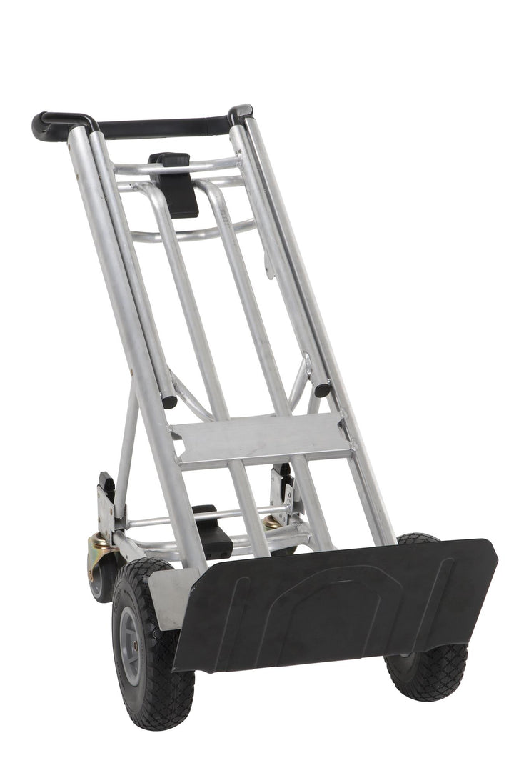 4 in 1 Steel Folding Hand Truck with Flat-Free Wheels - Black - 1-Pack