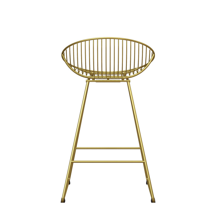 Ellis Wire Counter Height Bar Stool - Gold