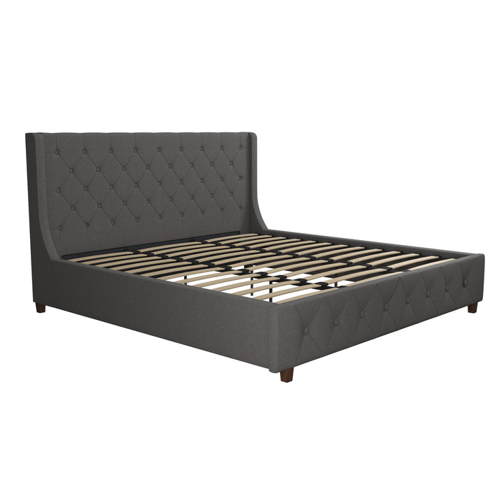 Mercer Upholstered Bed - Grey Linen - King