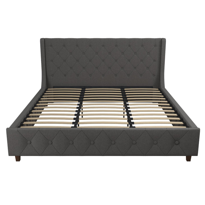 Mercer Upholstered Bed - Grey Linen - King