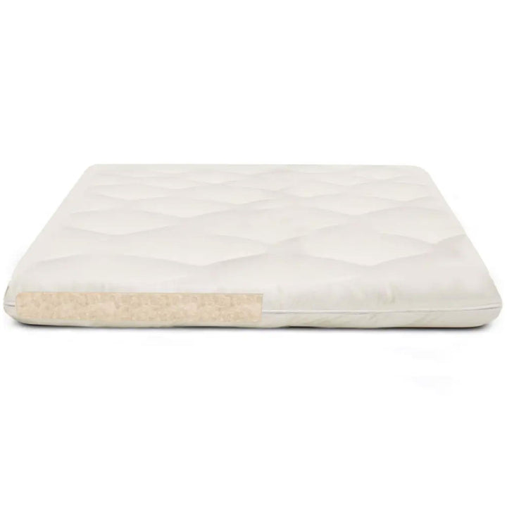 Chemical Free Natural Wool 2" Mattress Topper - Off White - Full