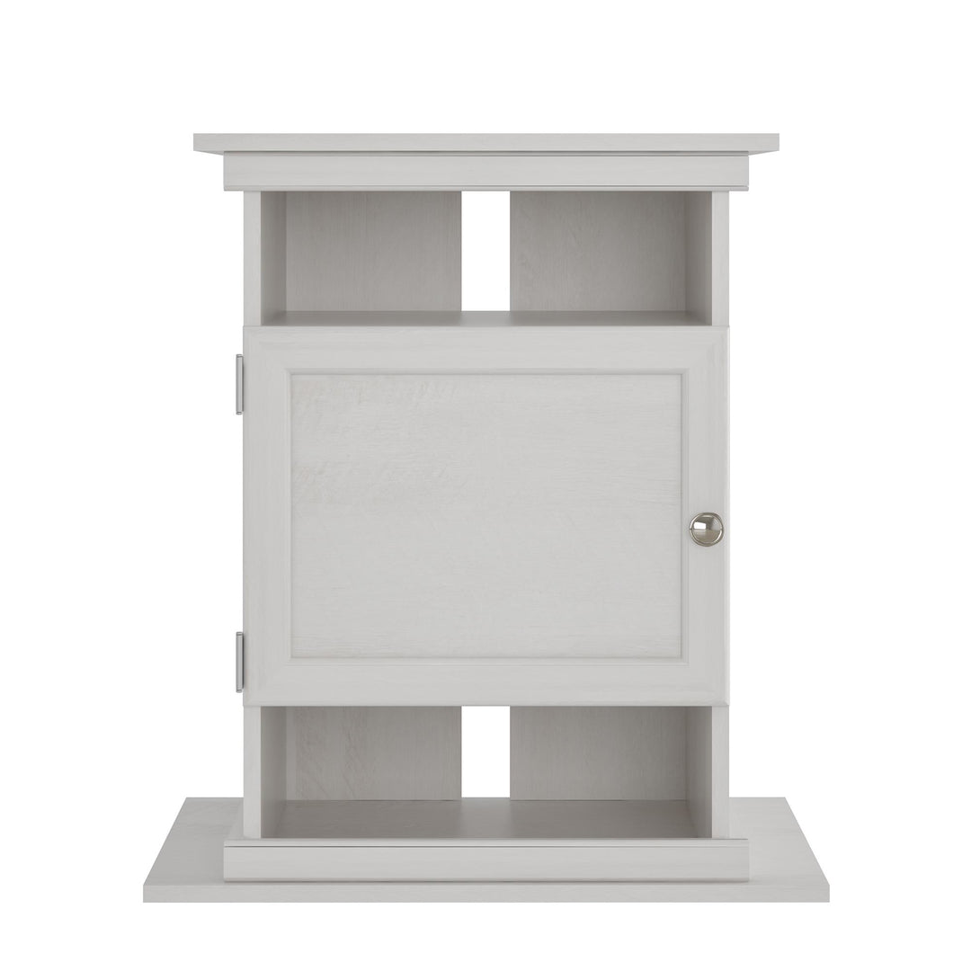 10/20 Gallon Aquarium Stand with Open and Concealed Storage - Ivory Oak