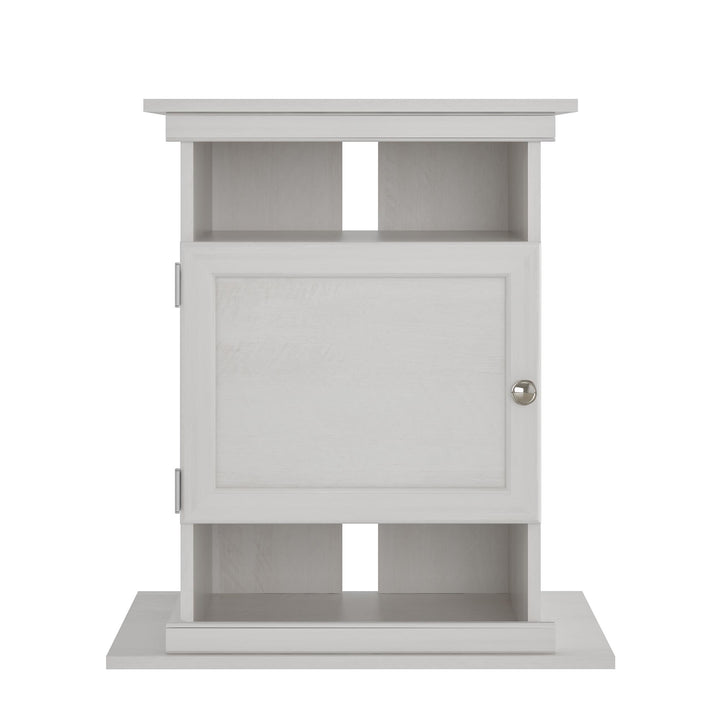10/20 Gallon Aquarium Stand with Open and Concealed Storage - Ivory Oak