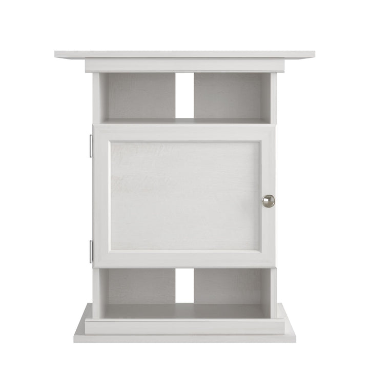 10/20 Gallon Aquarium Stand with Open and Concealed Storage - Ivory Oak