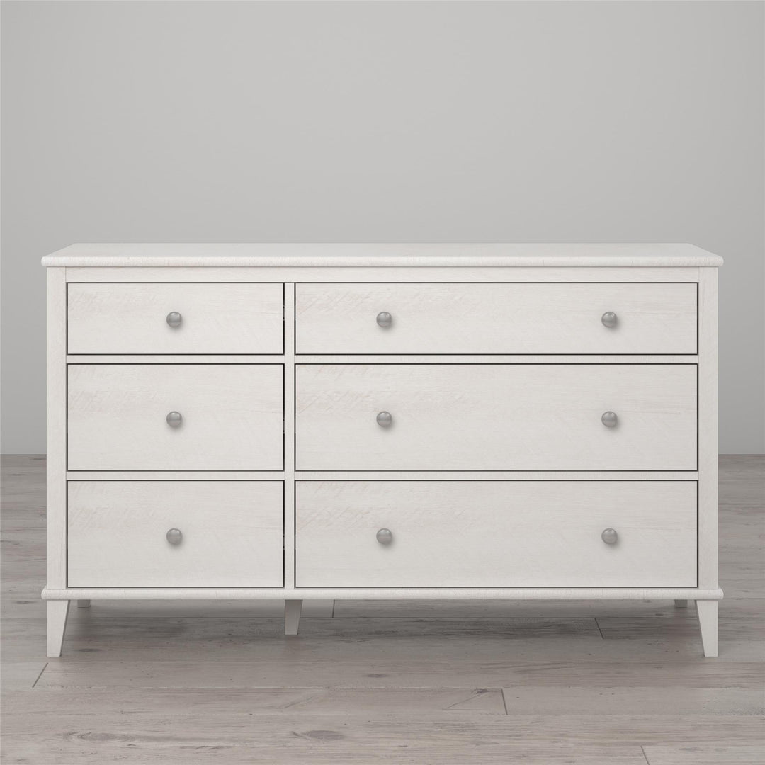 Monarch Hill Poppy 6 drawer dresser design -  Ivory Oak