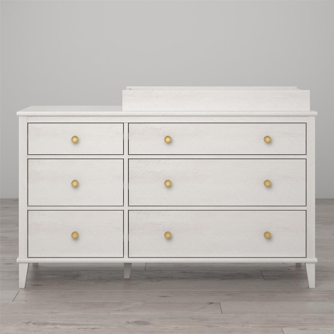 Monarch Hill Poppy 6 Drawer Changing Table with 2 Sets of Knobs - Ivory Oak