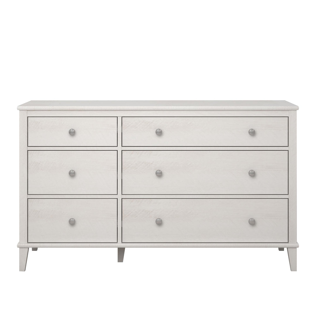 Dresser with adjustable knob sets for room -  Ivory Oak