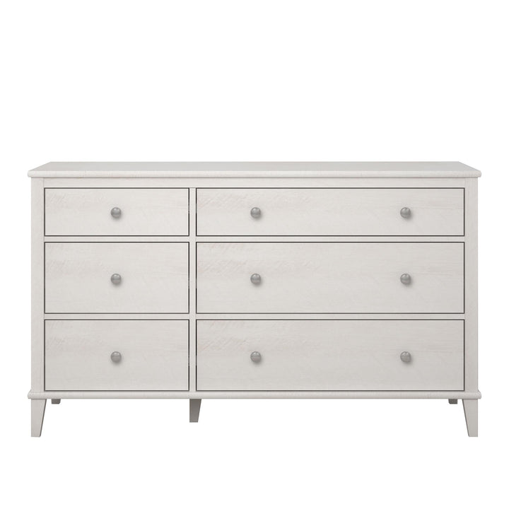 Dresser with adjustable knob sets for room -  Ivory Oak