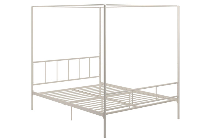 Elegant and Comfortable Marion Canopy Bed -  White 