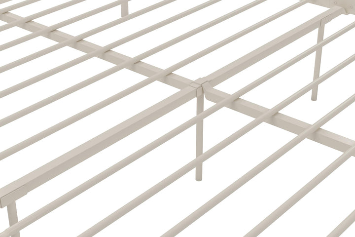 Marion Canopy Bed with Soft Clean Lines -  White 