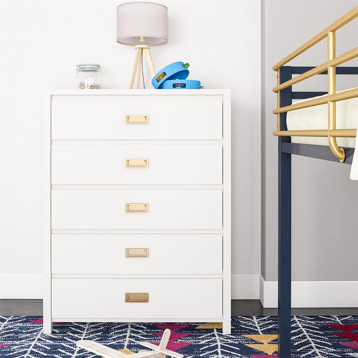 Monarch Hill Haven 5 Drawer Kids’ Dresser - White