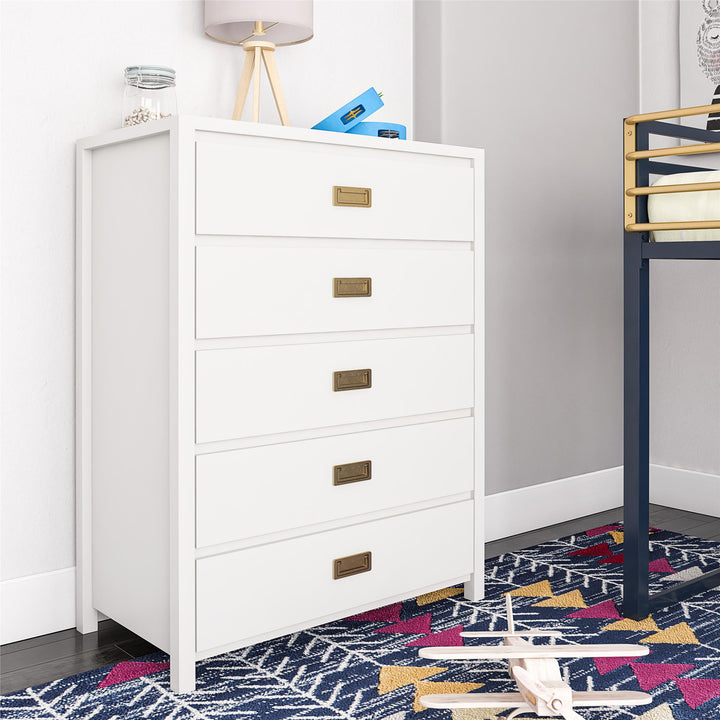 Monarch Hill Haven 5 Drawer Kids’ Dresser - White