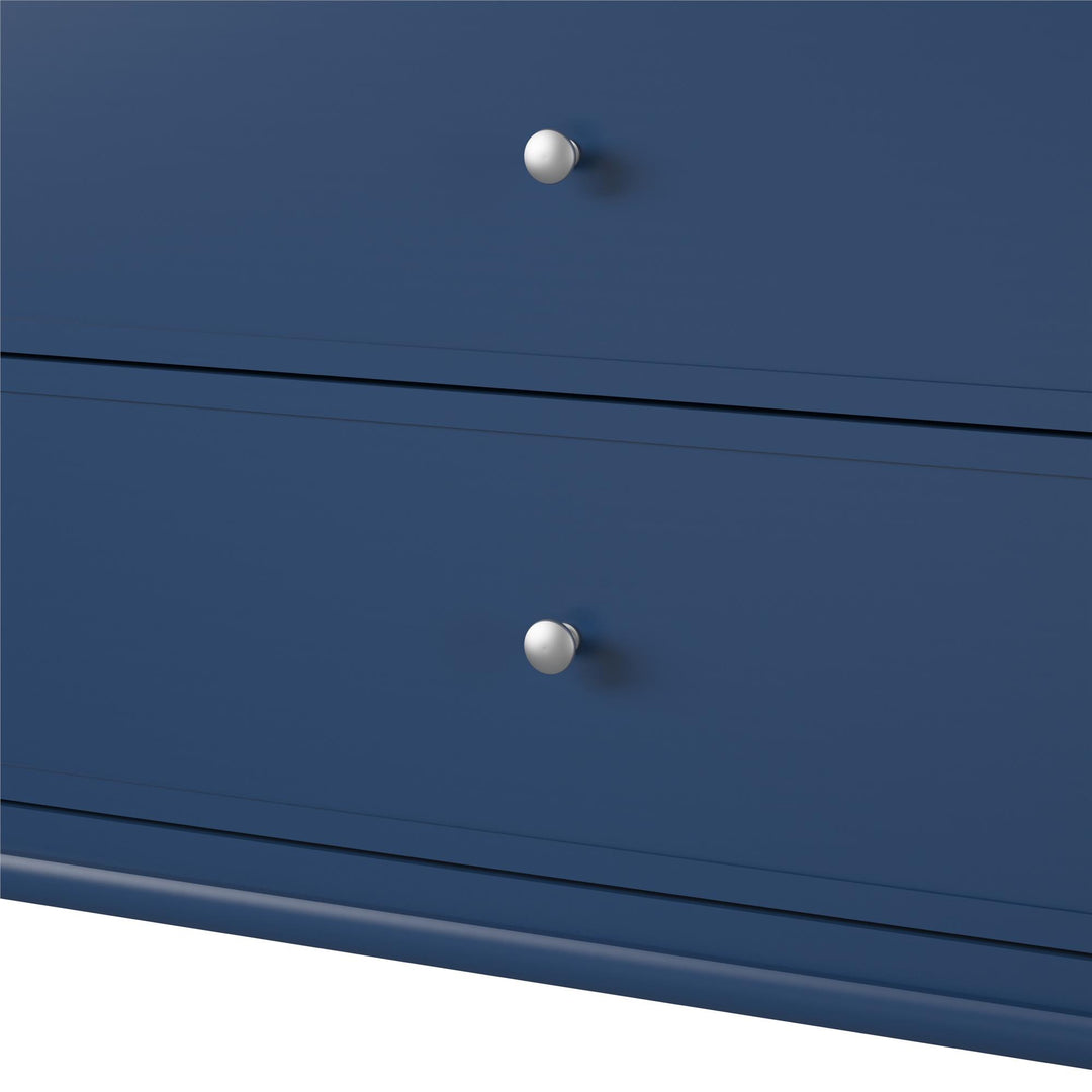 Franklin 6 Drawer Dresser with Durable Metal Slides - Navy