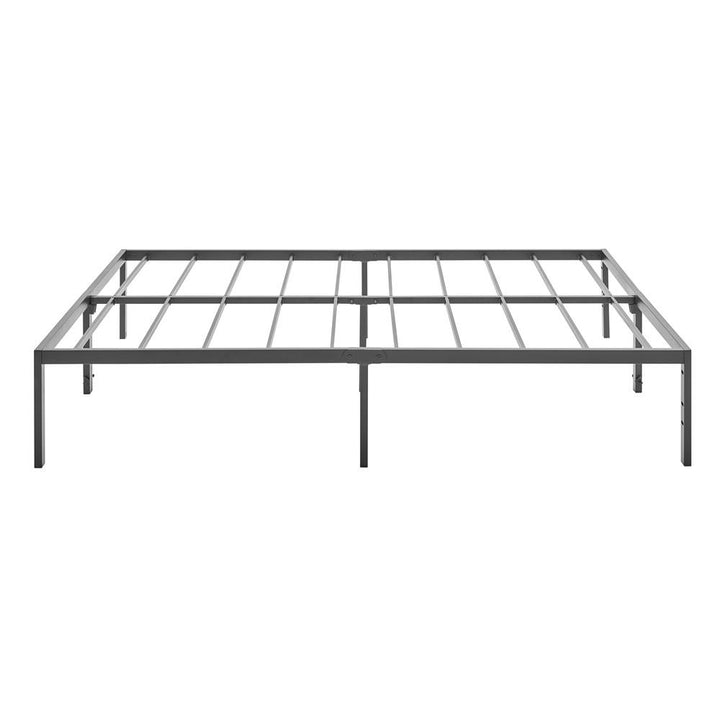 Embassy Metal Platform Bed Frame with Slats - Black - California King