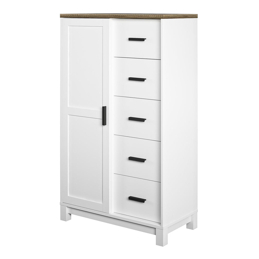 Chapel Hill Gentlemen's Chest with 5 Drawers - White