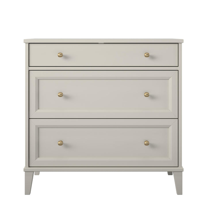Monticello 2-Drawer Dresser with Pull-out Desk - Sharkey Grey
