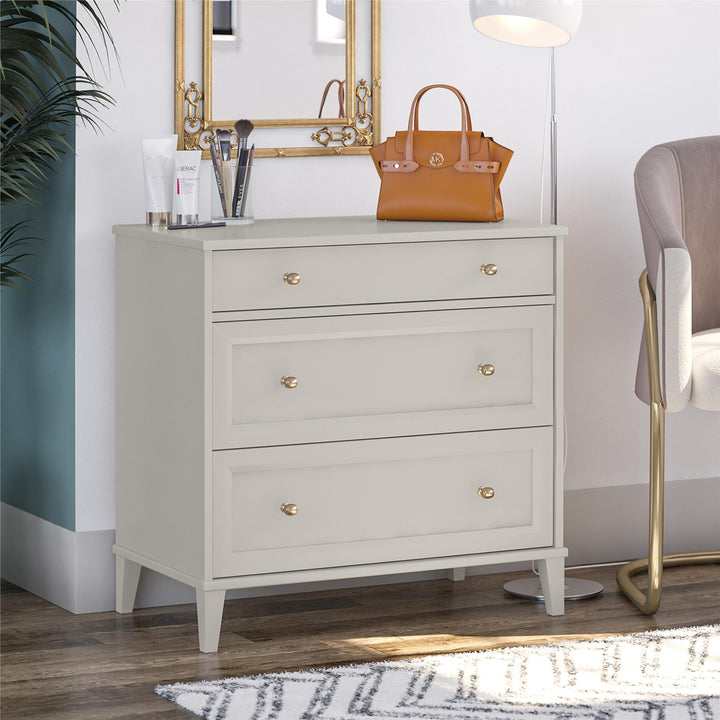 Monticello 2-Drawer Dresser with Pull-out Desk - Sharkey Grey