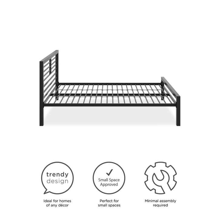 Full Metal Bed - Black - Full
