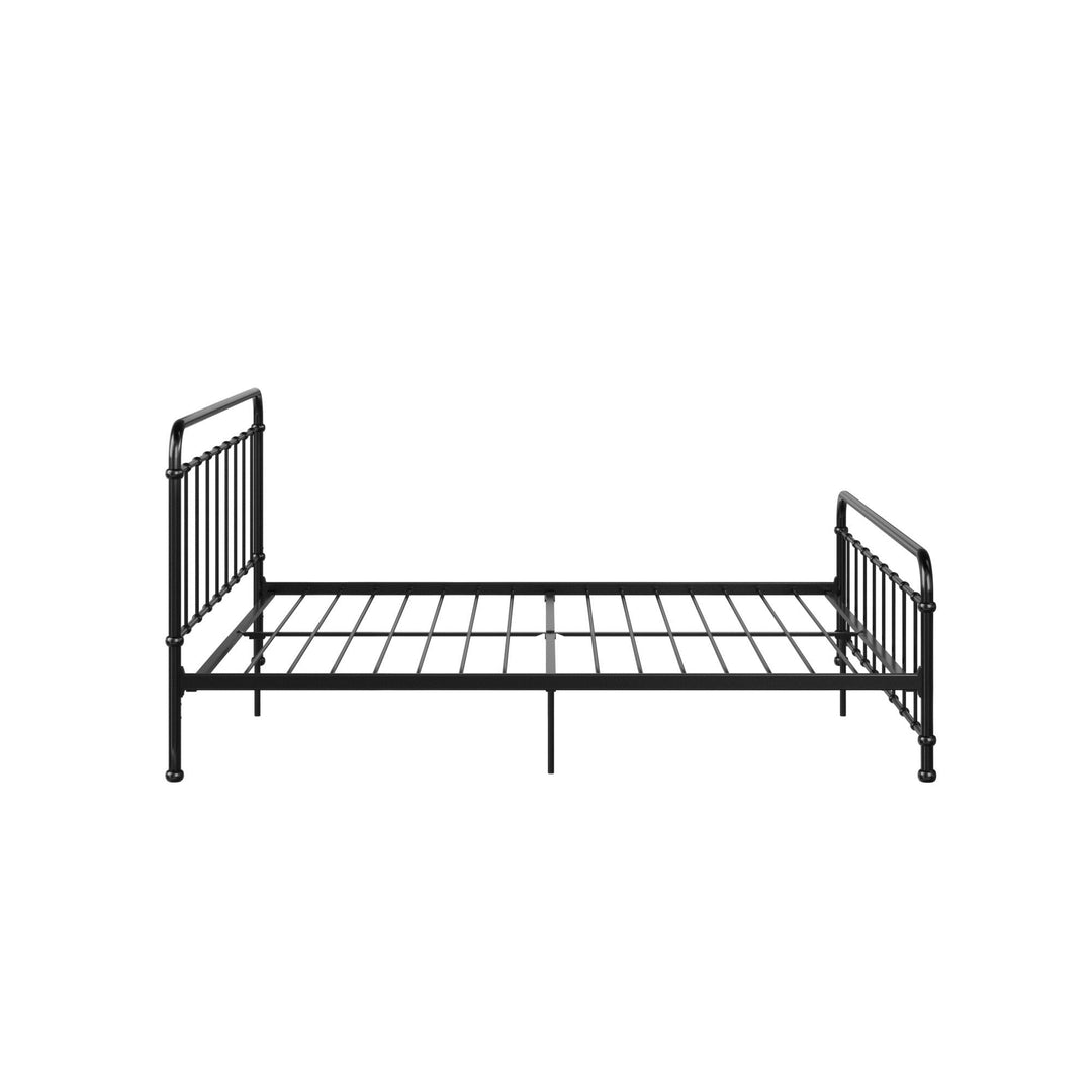 Brooklyn Iron Metal Bed with Adjustable Heights for Under Bed Storage - Black - King
