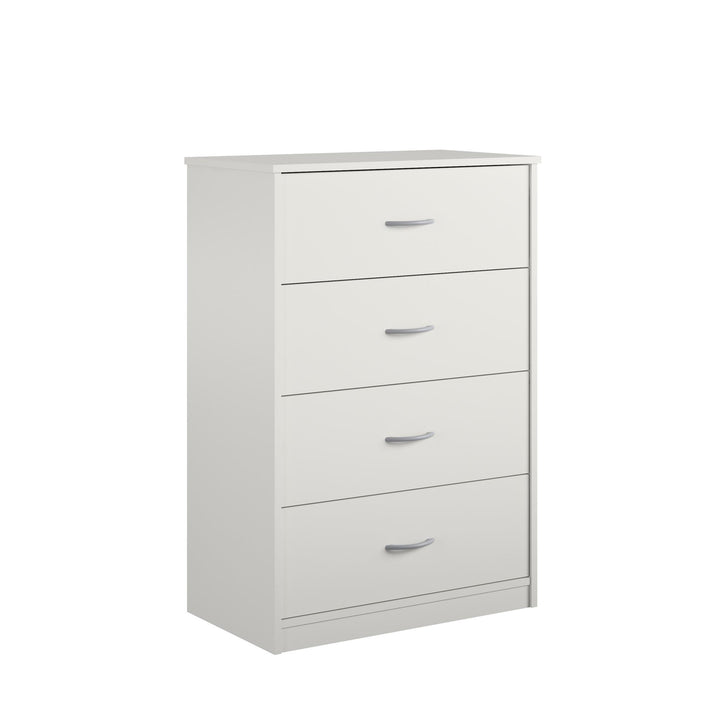 Rory 4 Drawer Dresser Chest - White