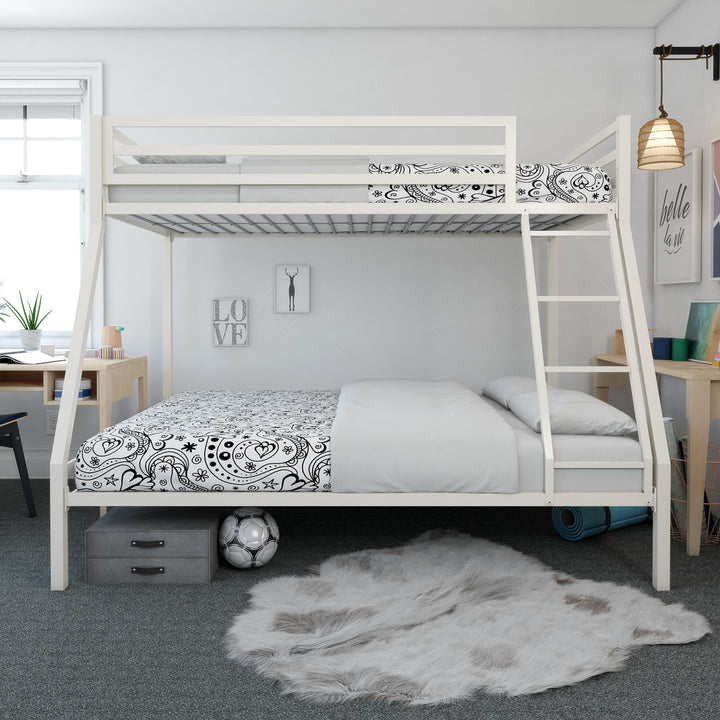 Functional bunk bed with sleek aesthetics -  White 