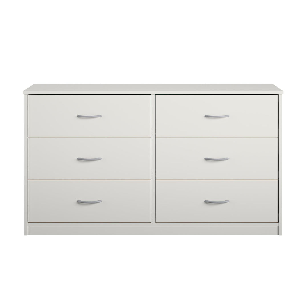 Rory 6 drawer spacious dresser -  White