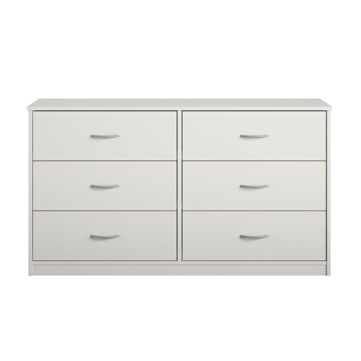 Rory 6 drawer spacious dresser -  White