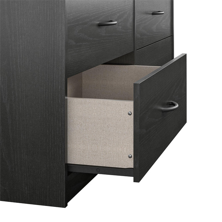 Rory dresser with wide design -  Black Oak