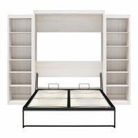 Paramount Murphy Bed with 2 Open Storage Side Cabinets